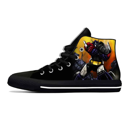 Zapatillas altas negras Transformers - Disparos