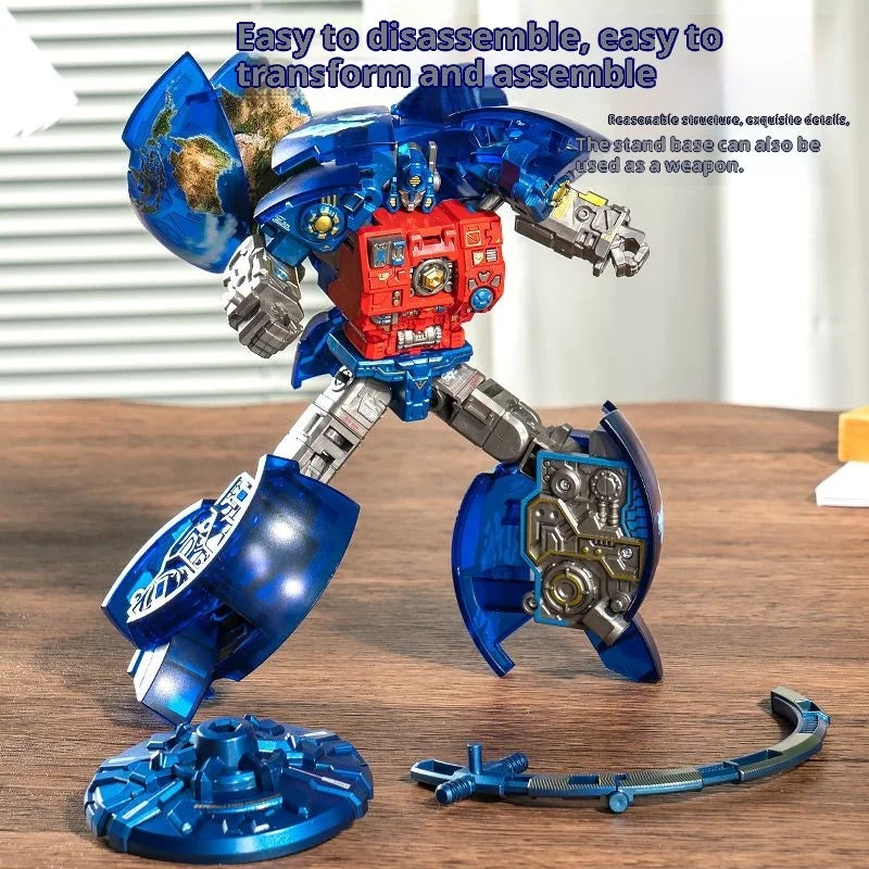 Juguete Transformers Optimus Prime Globo — Robot Transformable para Niños
