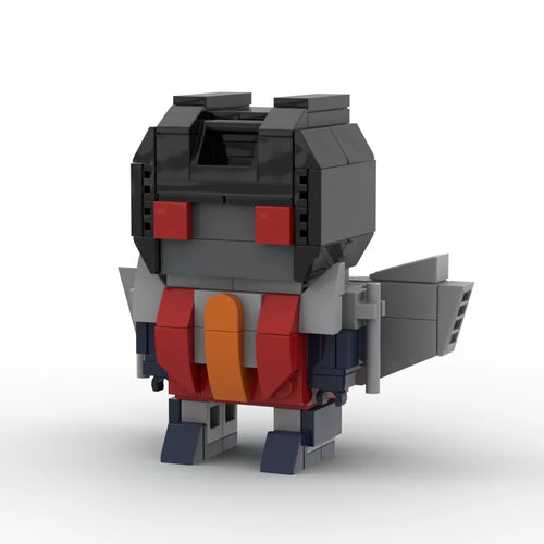 Figura Transformers Starscream Versión IDW Chibi — Ladrillo Antracita Alado