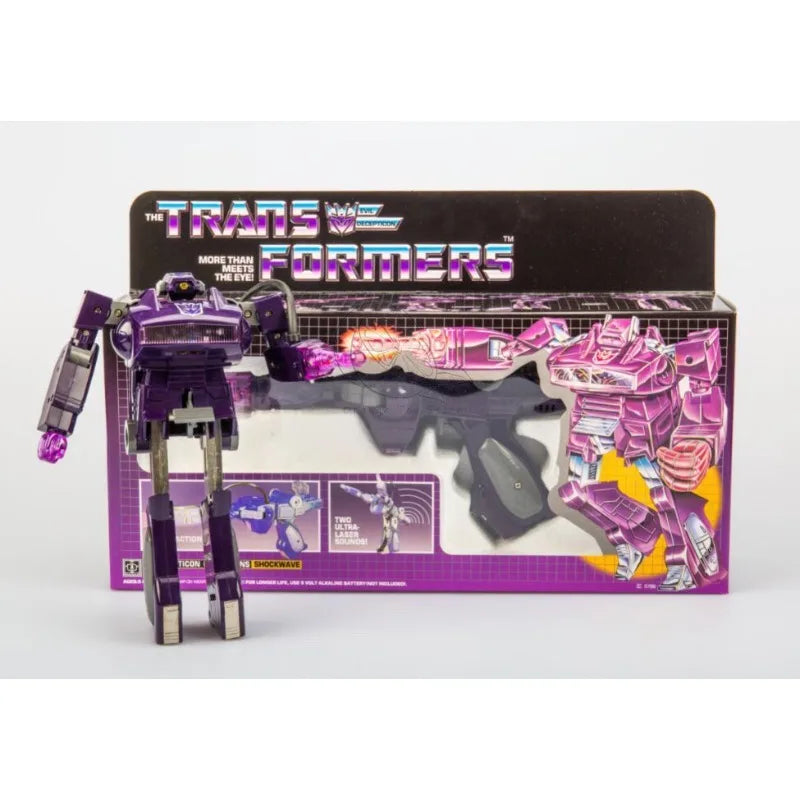 Figura Transformers Shockwave G1 84-86 — Reedición Fusil Integrado Caja Completa