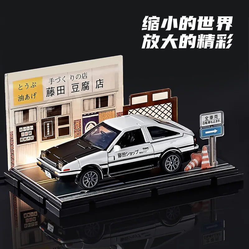 Figura Transformers AE86 Initial D — Robot Tofu Shop Edición Deformed