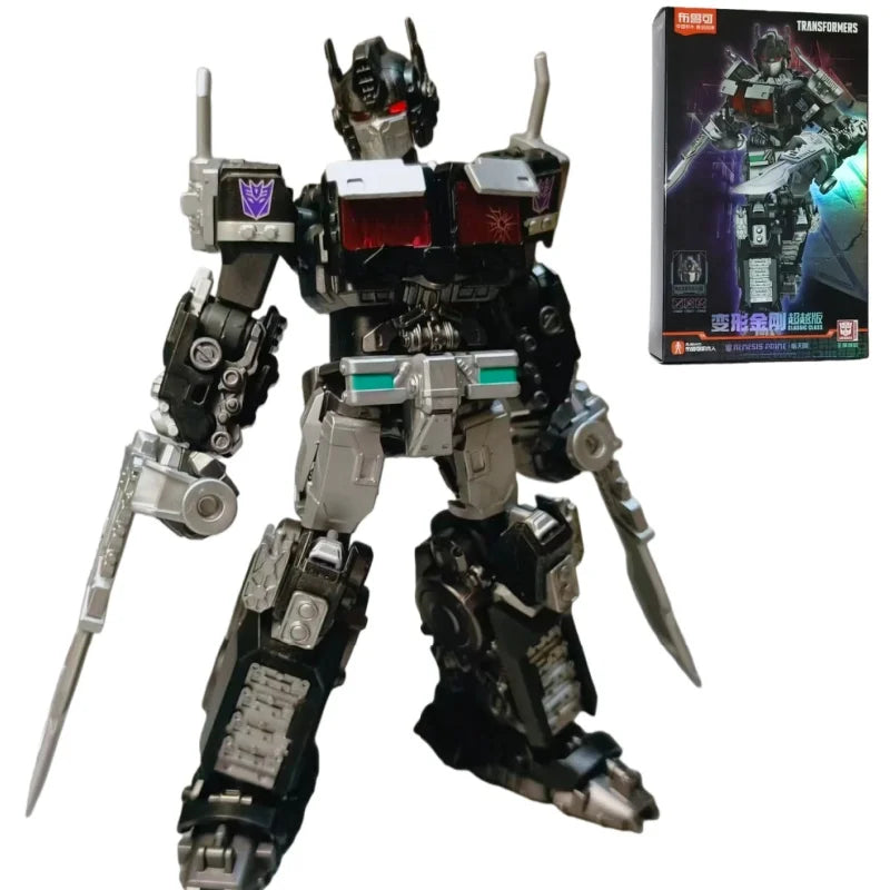 Figura Transformers Nemesis Prime Blokees Beyond — Ensamblaje Movie 7 Silueta Negra