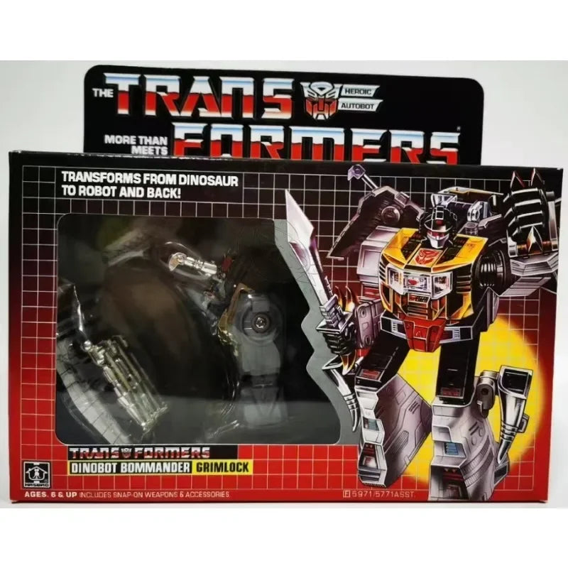Figura Transformers Grimlock G1 84-86 — Tiranosaurio Versión EE. UU. Caja Original