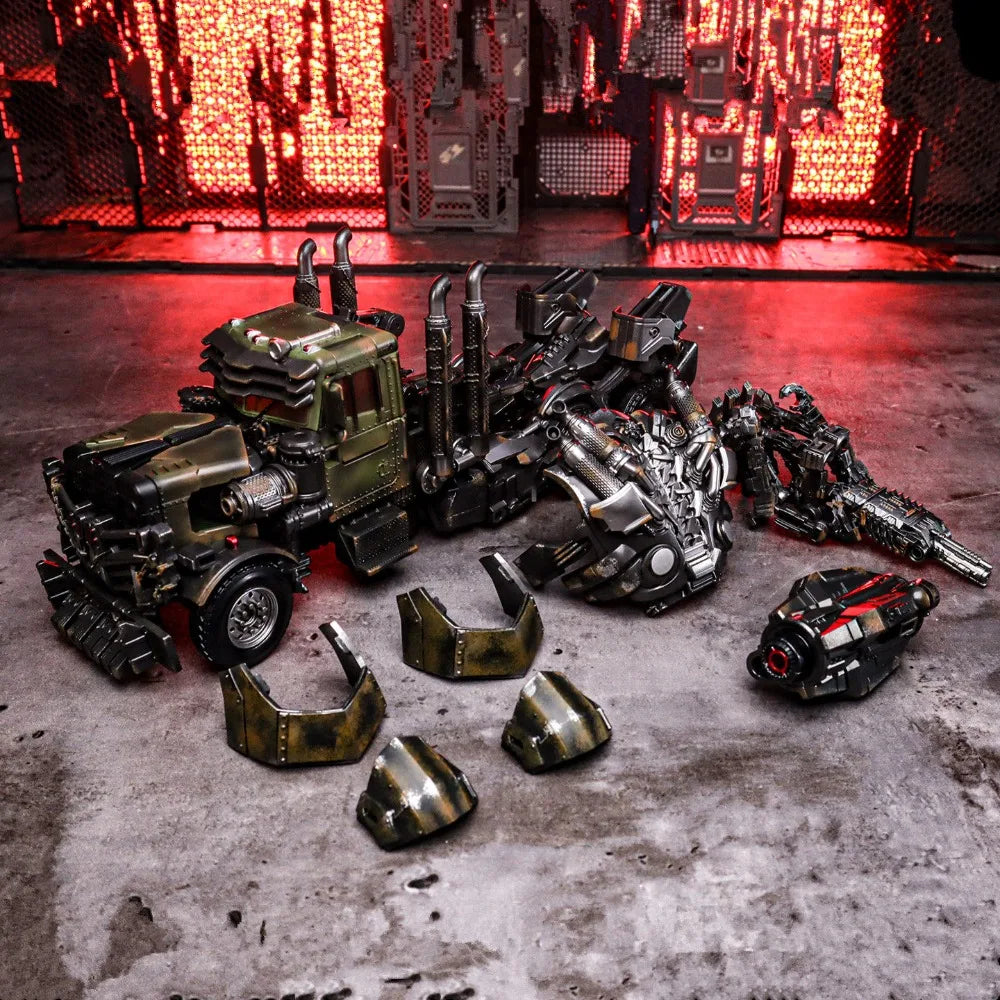 Figura Transformers Scourge a gran escala de 25 cm — Versión envejecida de aleación luminosa