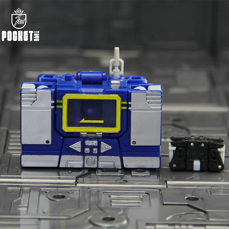 Mini Figura Transformers Soundwave 11cm - Versión Azul de Bolsillo