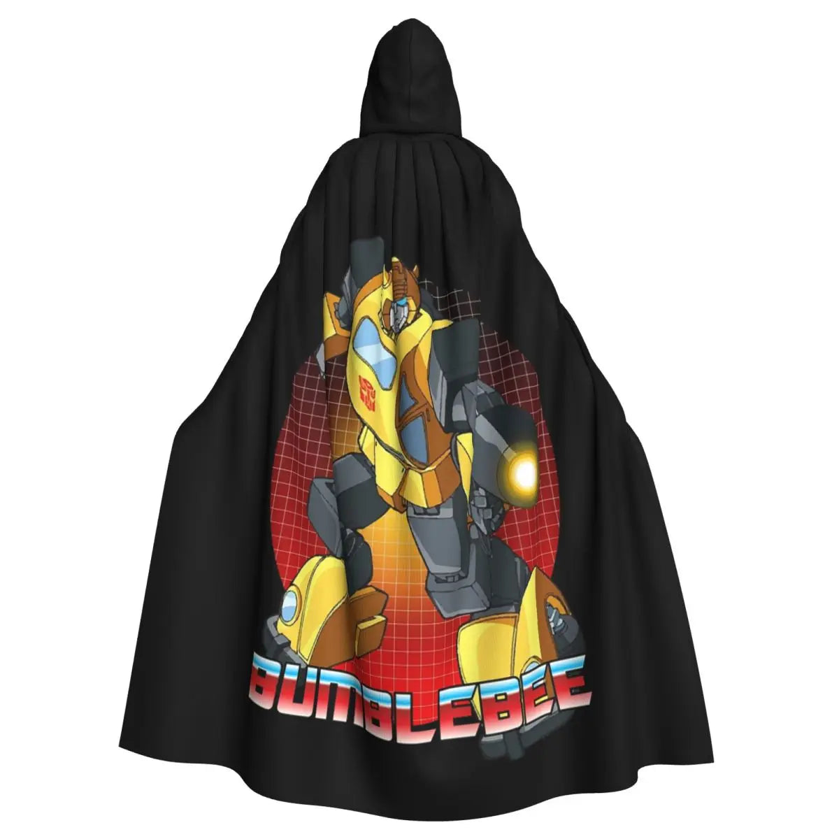 Capa de Transformers Bumblebee — Capa Larga con Capucha para Cosplay de Halloween