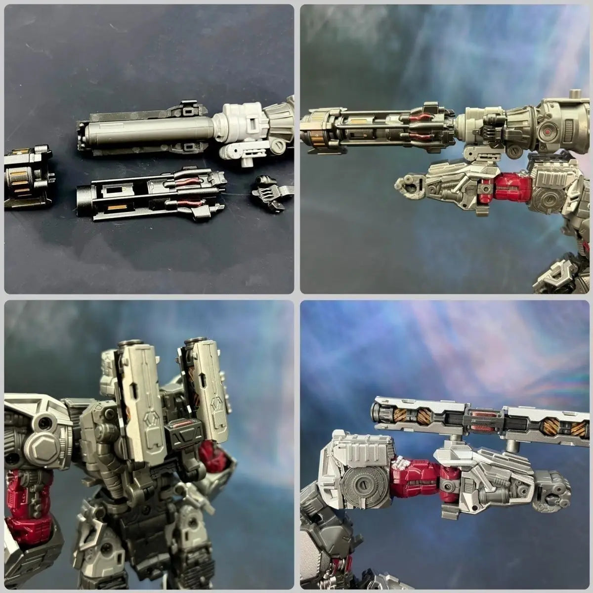 Juguete Transformers Robot Alloy 4 en 1 — Set Rinoceronte y Líder