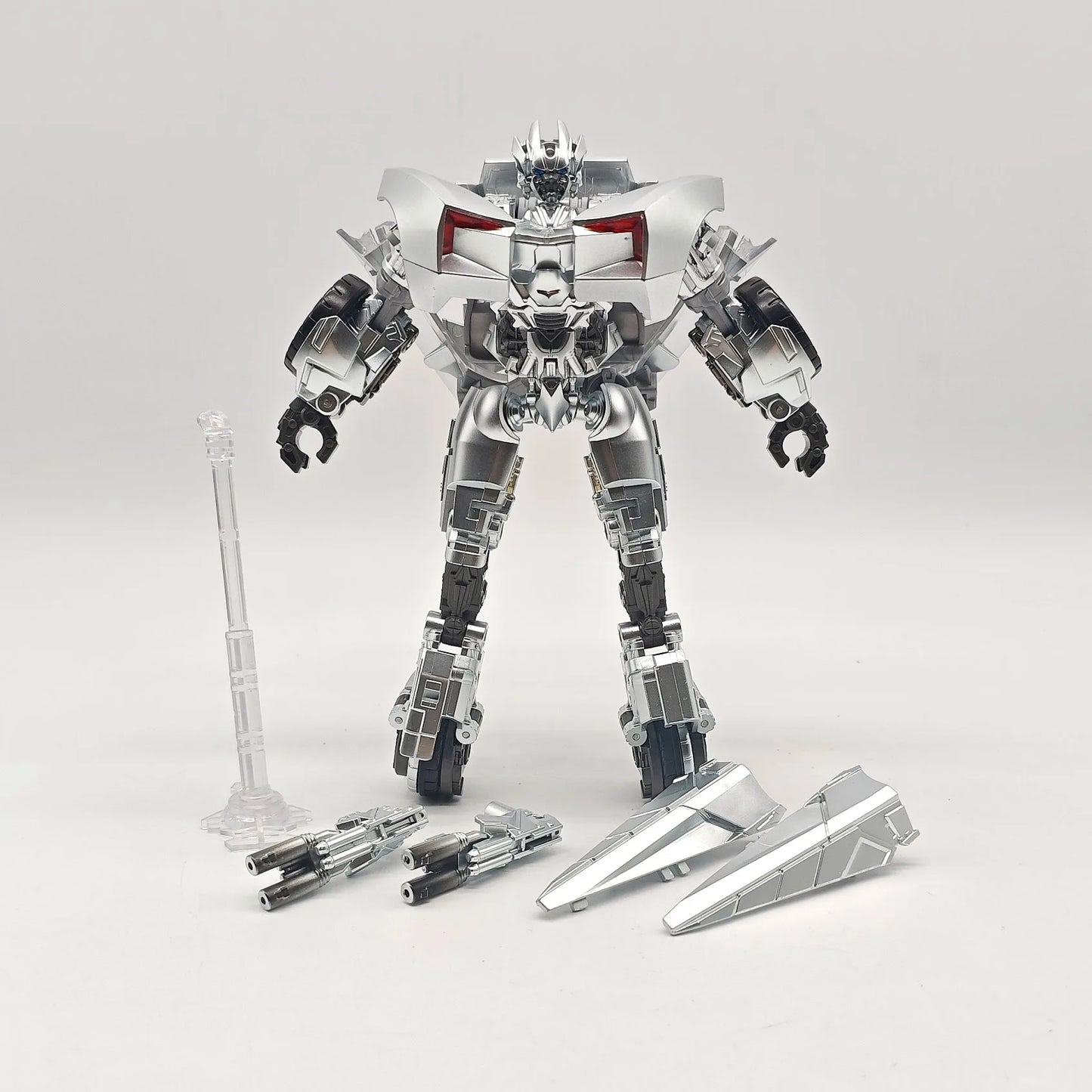 Figura Transformers Sideswipe War Dancer — Bailarín de Guerra Rojo y Plateado