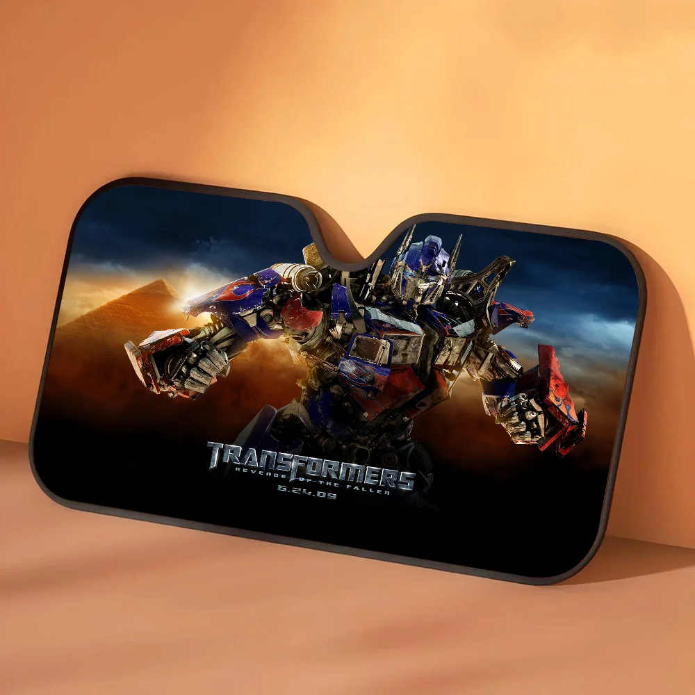 Parasol para coche Transformers Optimus Prime Tormenta de Arena — Protección solar automática Desierto Dorado