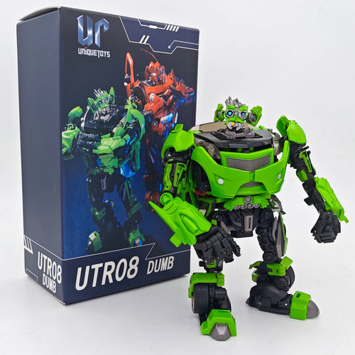 Figura Transformers Skids y Mudflap — Dúo Gemelo Verde Tonto Unique Toys