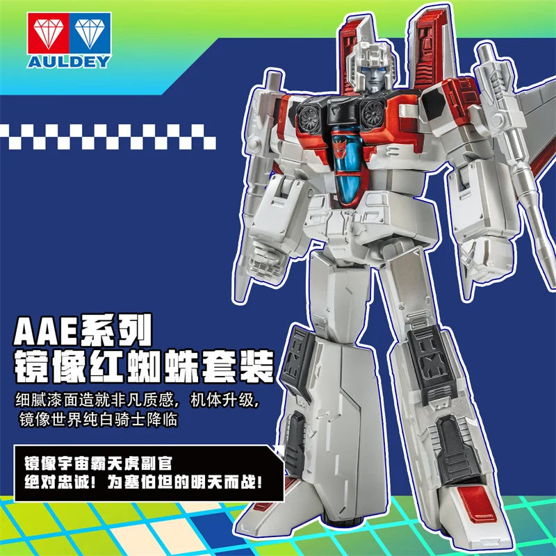Figura Transformers Starscream Shattered Glass — Robot articulado 16cm