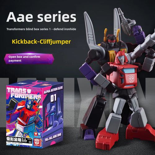 Figuras Transformers Kickback y Cliffjumper — Dúo Decepticon-Autobot Caja Sorpresa AAE