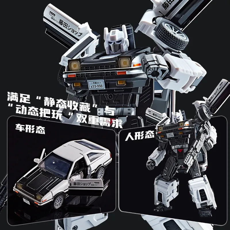 Figura Transformers AE86 Initial D — Robot Tofu Shop Edición Deformed
