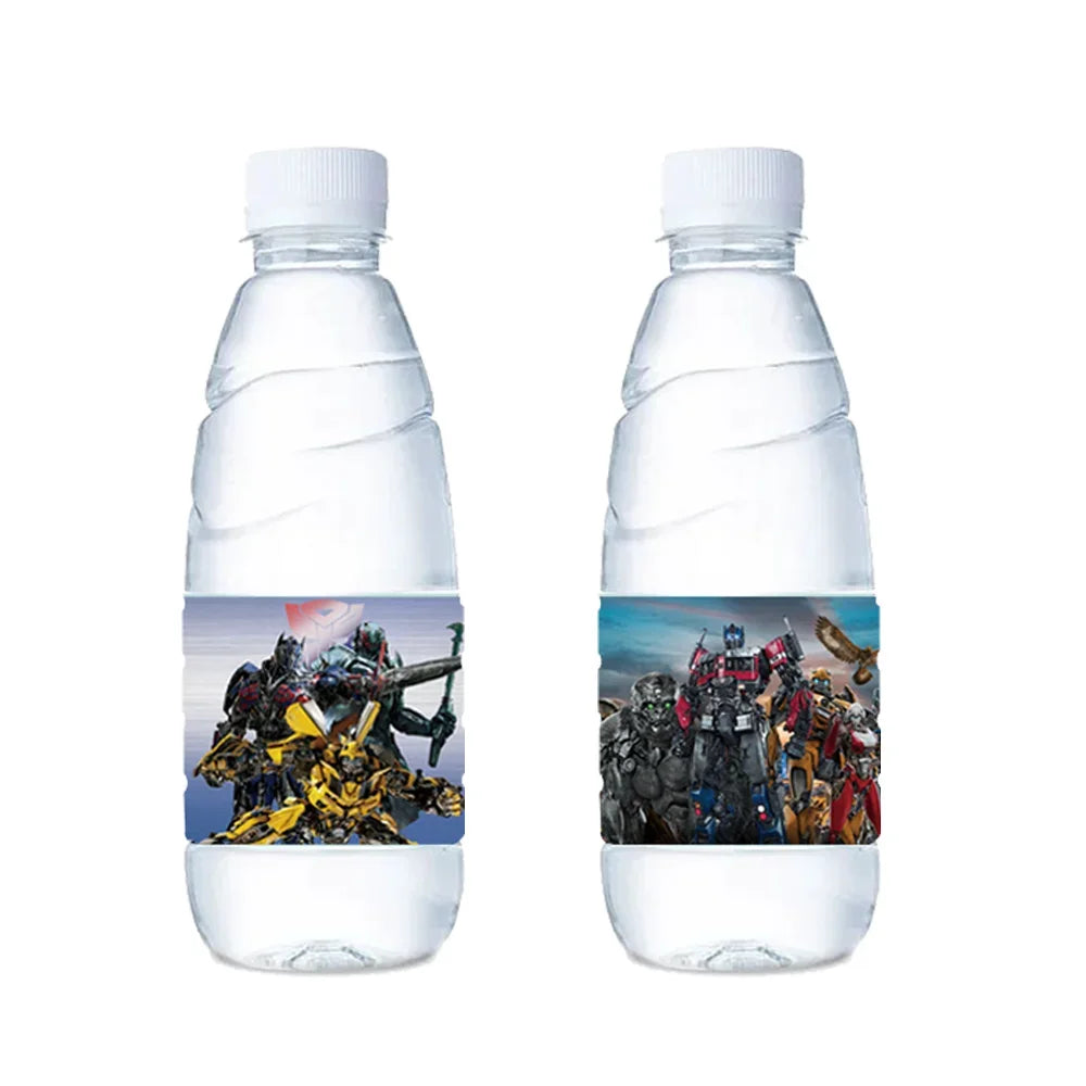 Pegatinas de botellas de transformadores