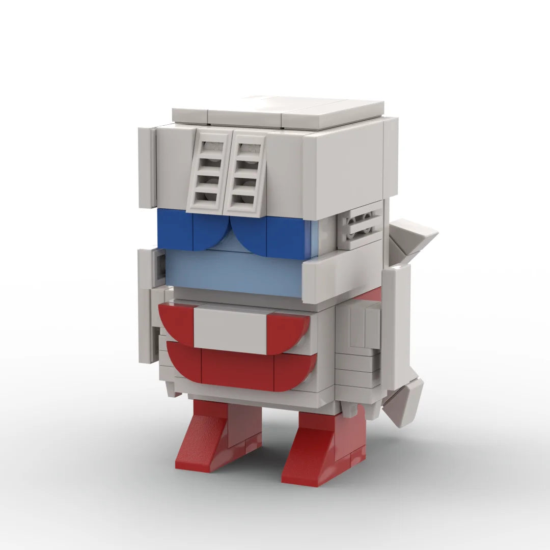 Figura Transformers Blades — Helicóptero de Ladrillos Blanco Rojo y Azul Protectobot