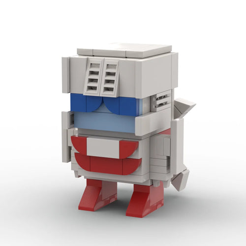 Figura Transformers Blades — Helicóptero de Ladrillos Blanco Rojo y Azul Protectobot