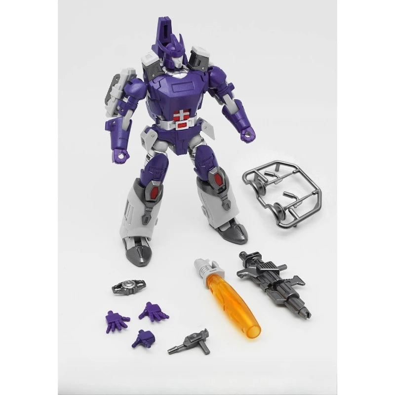 Figura Transformers Galvatron G1 Goleatron — Tamaño Pequeño Violeta Cañón Integrado