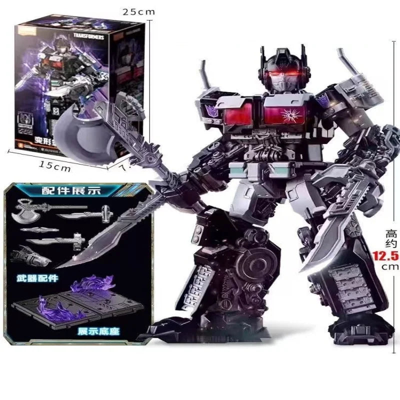 Figura Transformers Nemesis Prime — Doble Hoja Escarlata Armadura Oscura