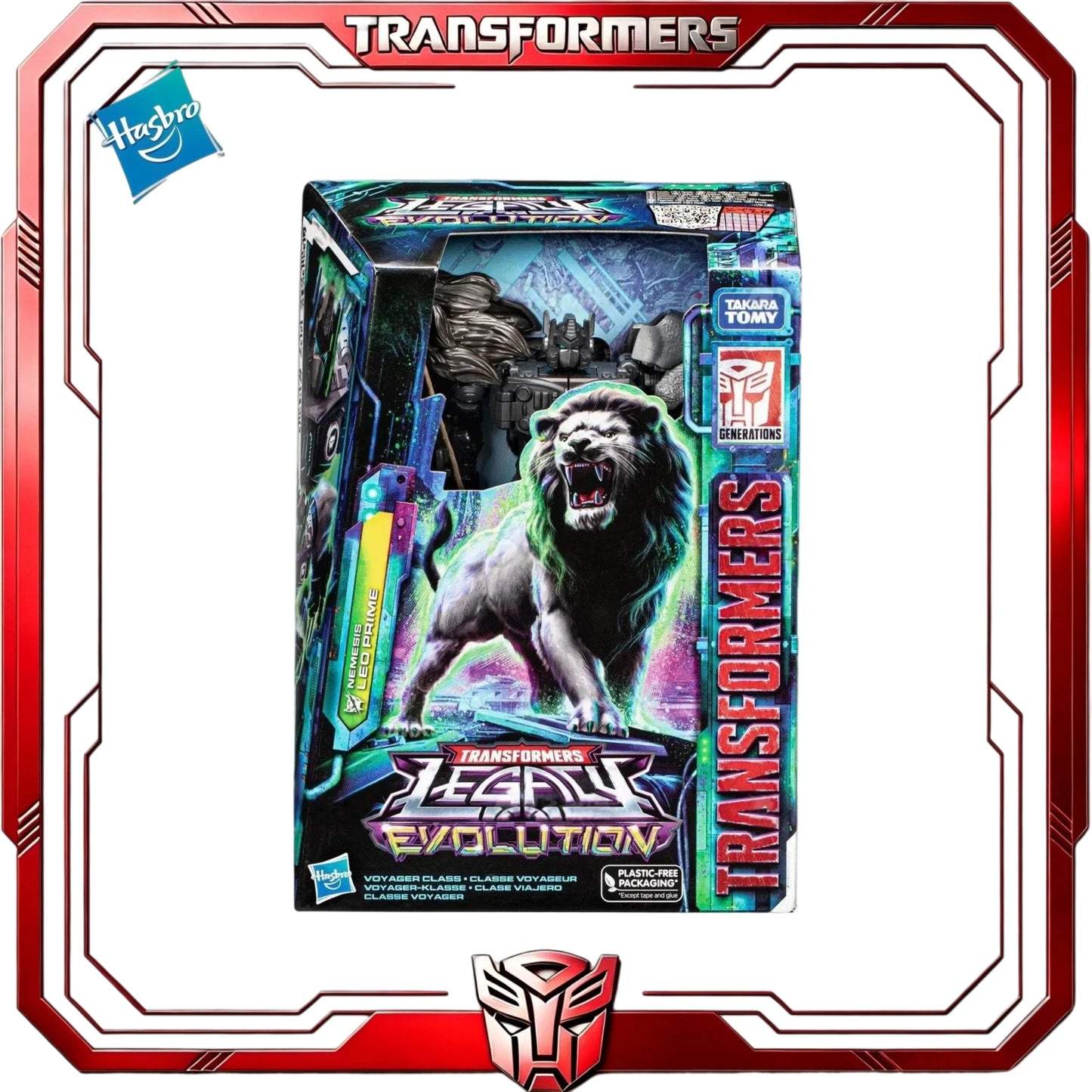 Figura Transformers Nemesis Leo Prime — Legacy Evolution Robot León Maximal Coleccionable
