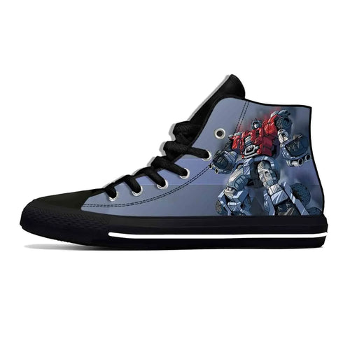 Zapatillas altas Transformers negras y azules