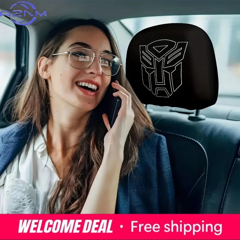 Funda para Reposacabezas Transformers Autobot — Juego de 2 Protectores para Asientos de Coche