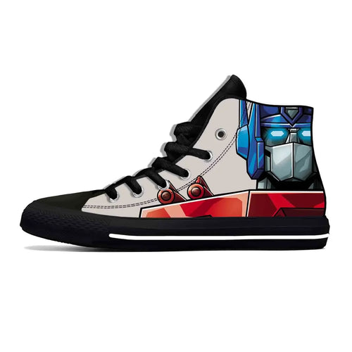Zapatillas altas negras Transformers - Face