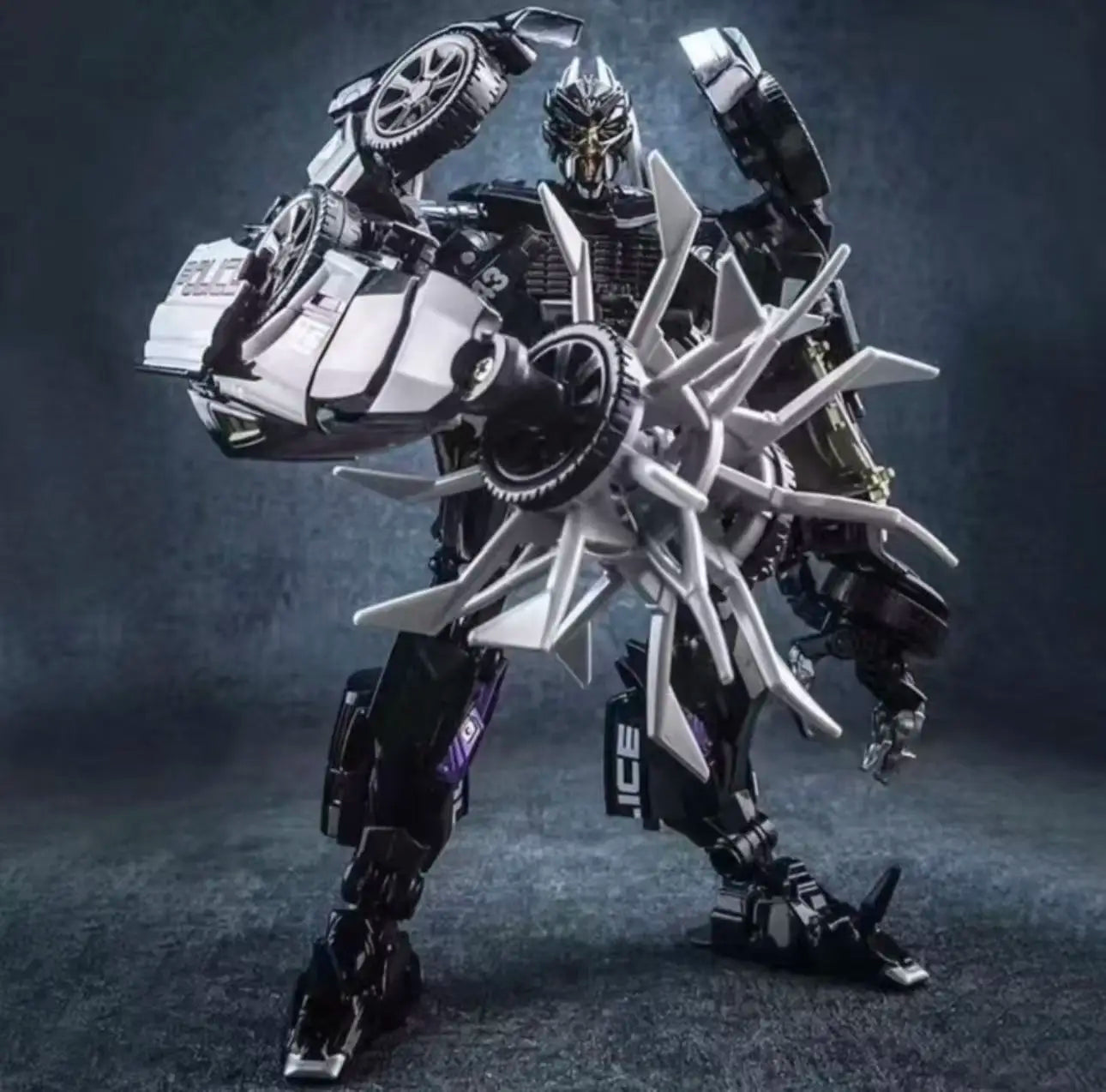 Figura Transformers Barricade LS02 — Coche de Policía Negro Modo Combate