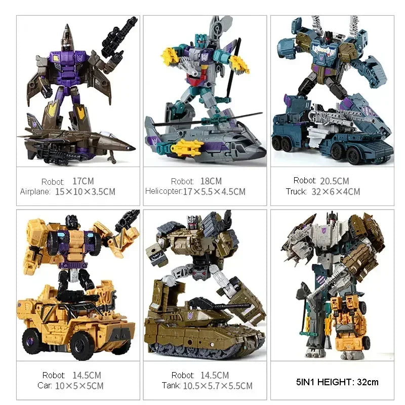 Figura Transformers Bruticus HaiZhiXing — Combinador KO Cinco Robots Completo
