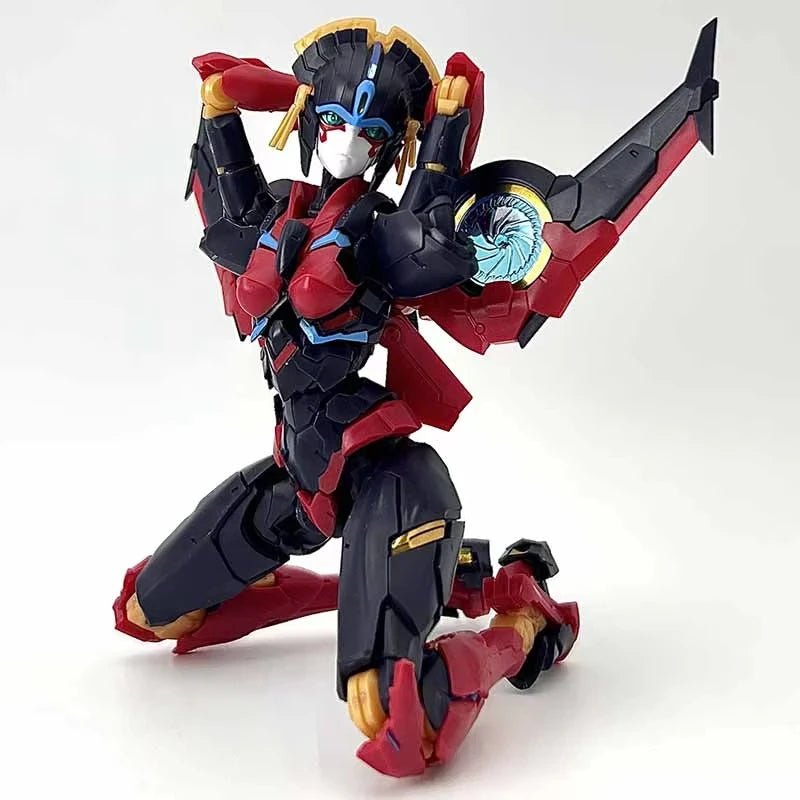 Figura Transformers Windblade MD004 — Robot Rojo Riobot KO Ensamblaje