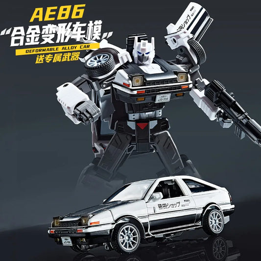 Figura Transformers AE86 Initial D — Robot Tofu Shop Edición Deformed