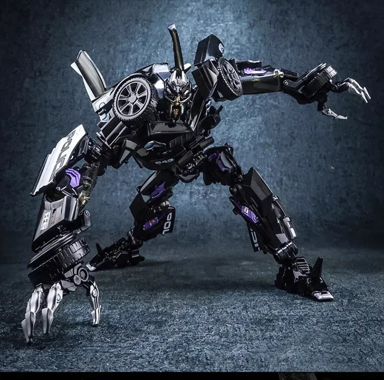 Figura Transformers Barricade LS02 — Coche de Policía Negro Modo Combate