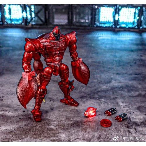 Figura Transformers Scarlet Lord Transparente Rojo — Robot Toys RT-D01R