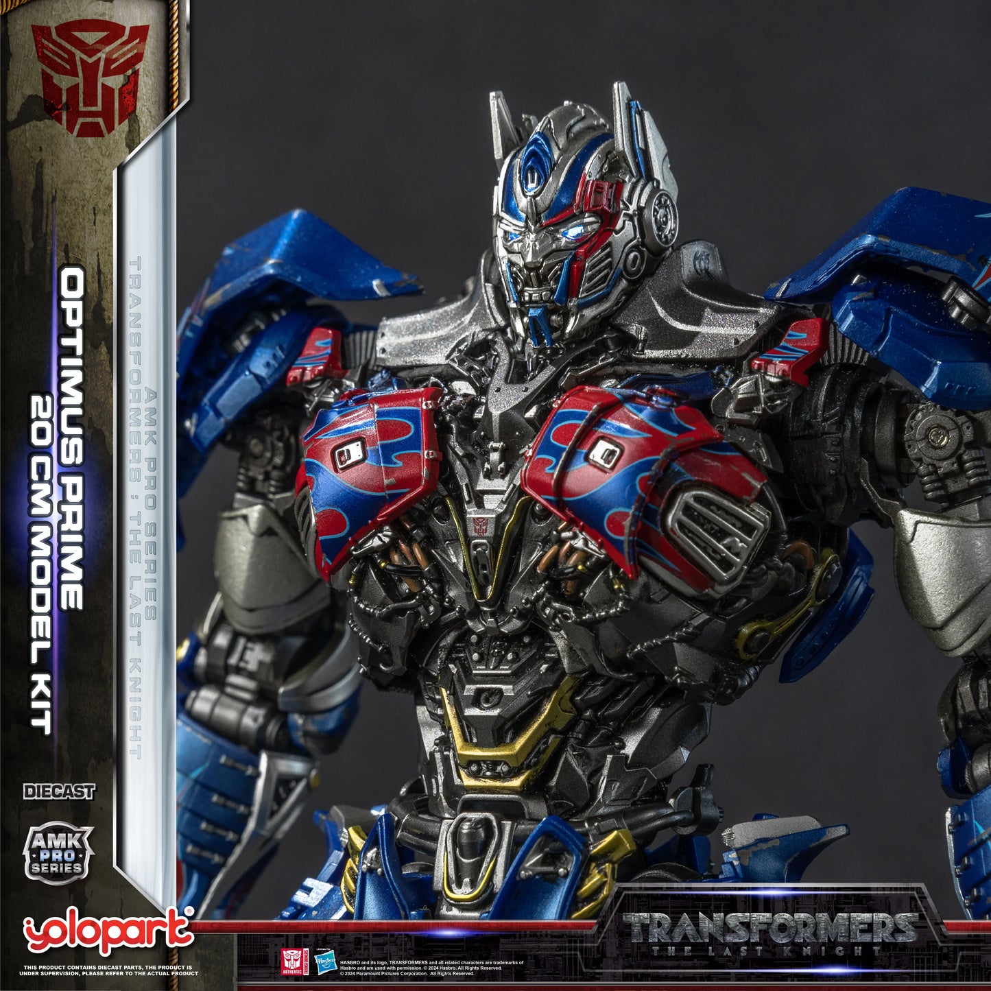 Maqueta Transformers Optimus Prime — Kit YOLOPARK The Last Knight Ensamblaje 20cm