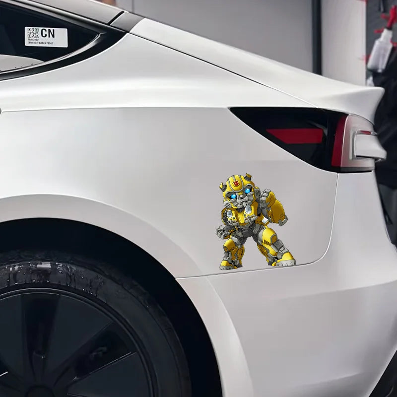 Pegatina Transformers Bumblebee UV — Calcomanía Triángulo Ventana Coche
