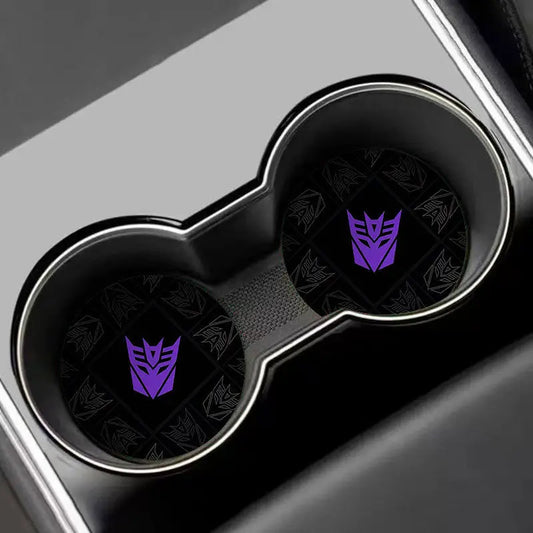 Posavasos Transformers Decepticon Chibi — Set antideslizante y bonito para coche