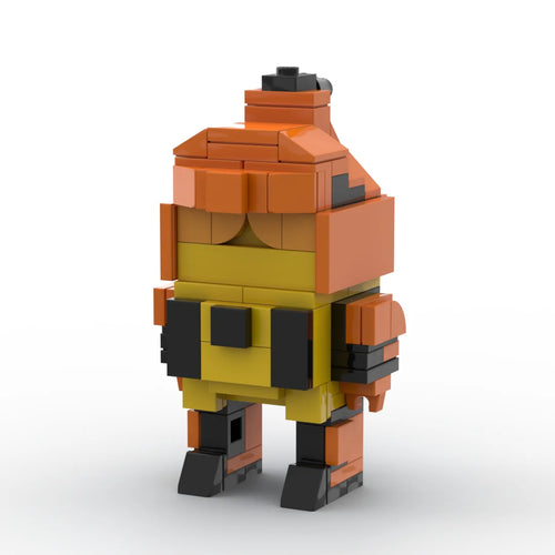 Figura Transformers Headstrong — Rinoceronte Naranja Ladrillo y Dorado Predacon