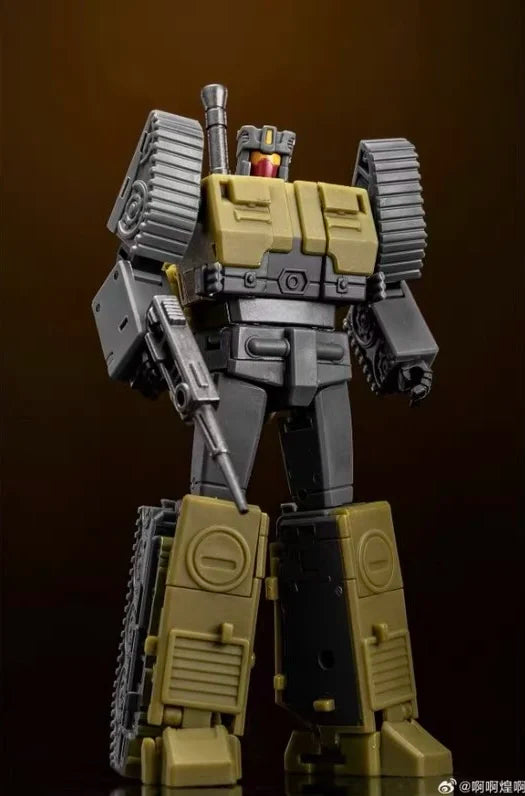 Figura Transformers Brawl MS-B51R — Tanque Artillero Pesado Caqui