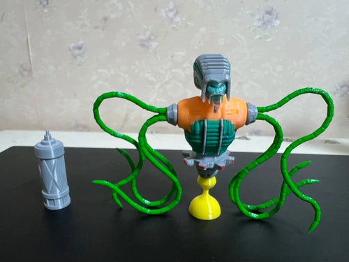Busto Transformers Monstruo Tentáculos Naranja — Criatura Cinco Caras Coleccionista