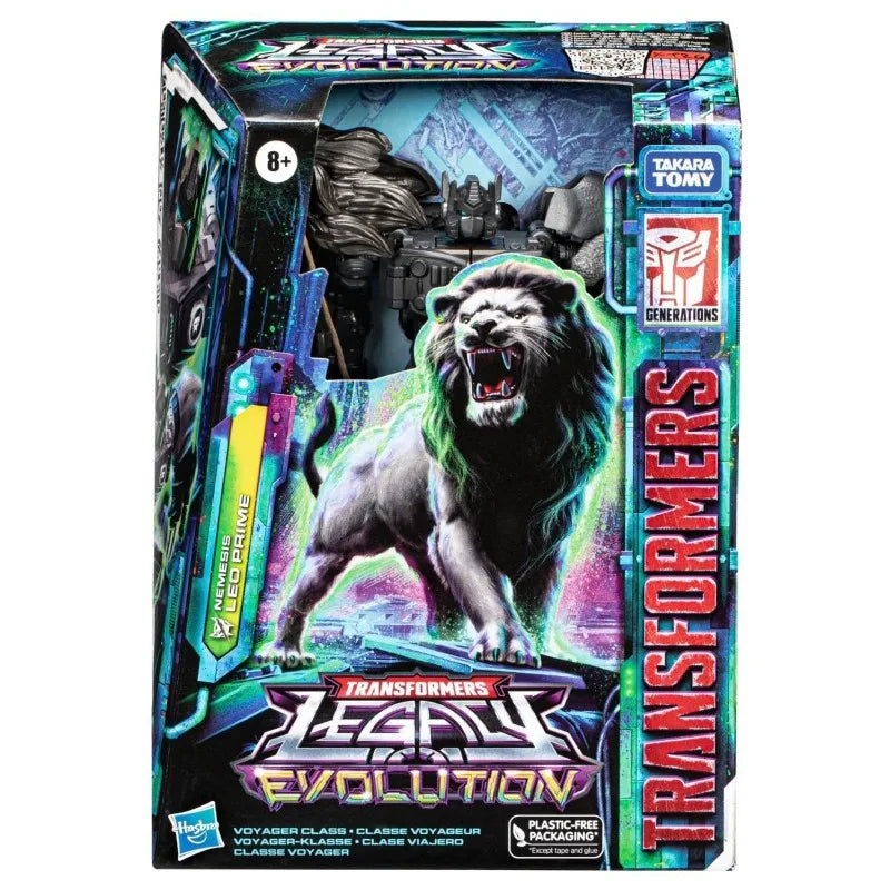 Figura Transformers Leo Prime Nemesis Voyager — Edición Hasbro Maximal Rugiente