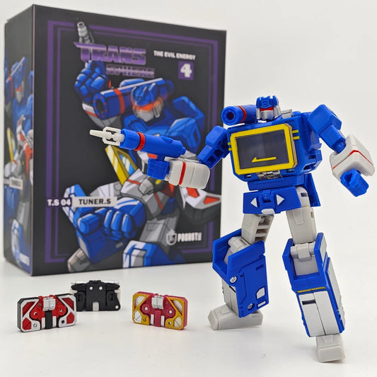 Mini Figura Transformers Soundwave 11cm - Versión Azul de Bolsillo