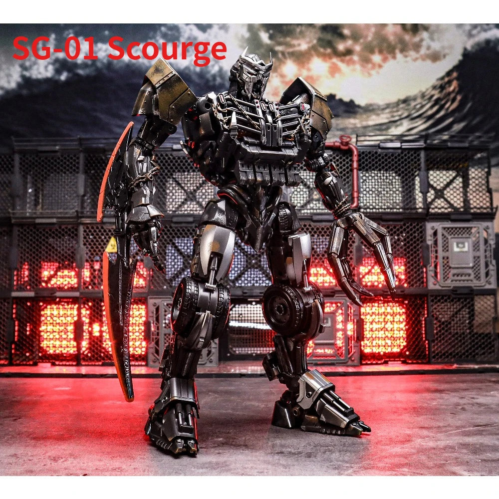 Figura Transformers Scourge a gran escala de 25 cm — Versión envejecida de aleación luminosa