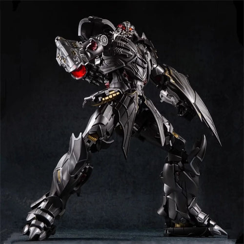 Figura Transformers Galvatron BS02 — Versión Dragón Alado Cromado Bestia