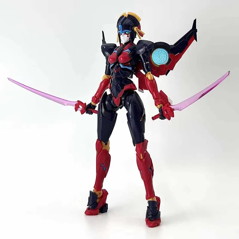 Figura Transformers Windblade MD004 — Robot Rojo Riobot KO Ensamblaje