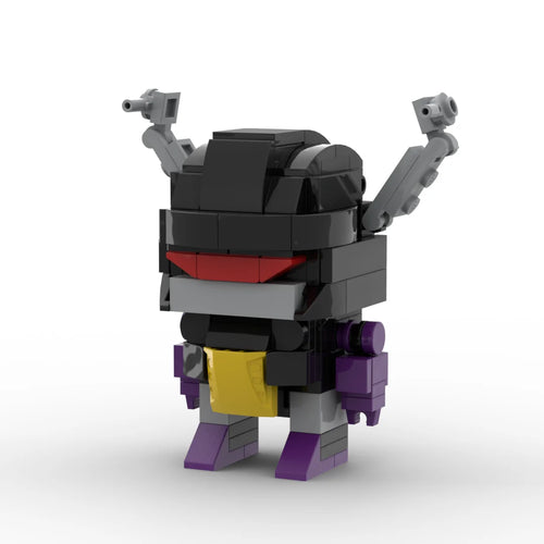 Figura Transformers Shrapnel 2.0 — Insecticon Ladrillo Gris Oscuro y Violeta