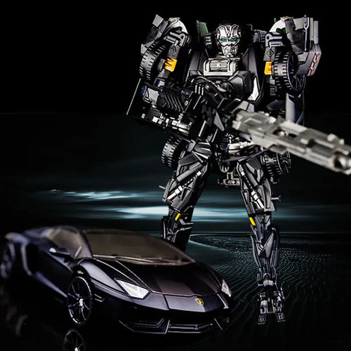 Figura Transformers Lockdown Aventador — Cazador Negro Silueta Lamborghini