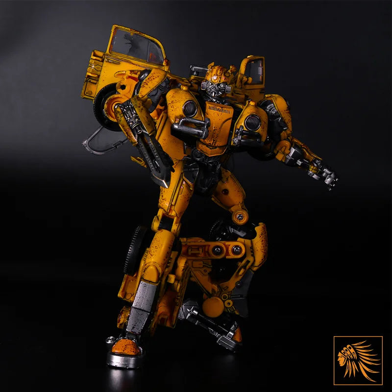 Figura Transformers Bumblebee de aleación de 21 cm — Versión Batalla Dañada