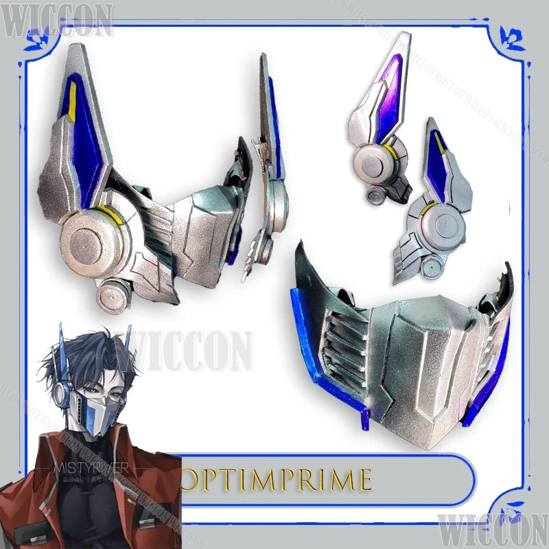 Máscara Transformers Robot Cosplay — Casco Mecánico Ajustable Convención