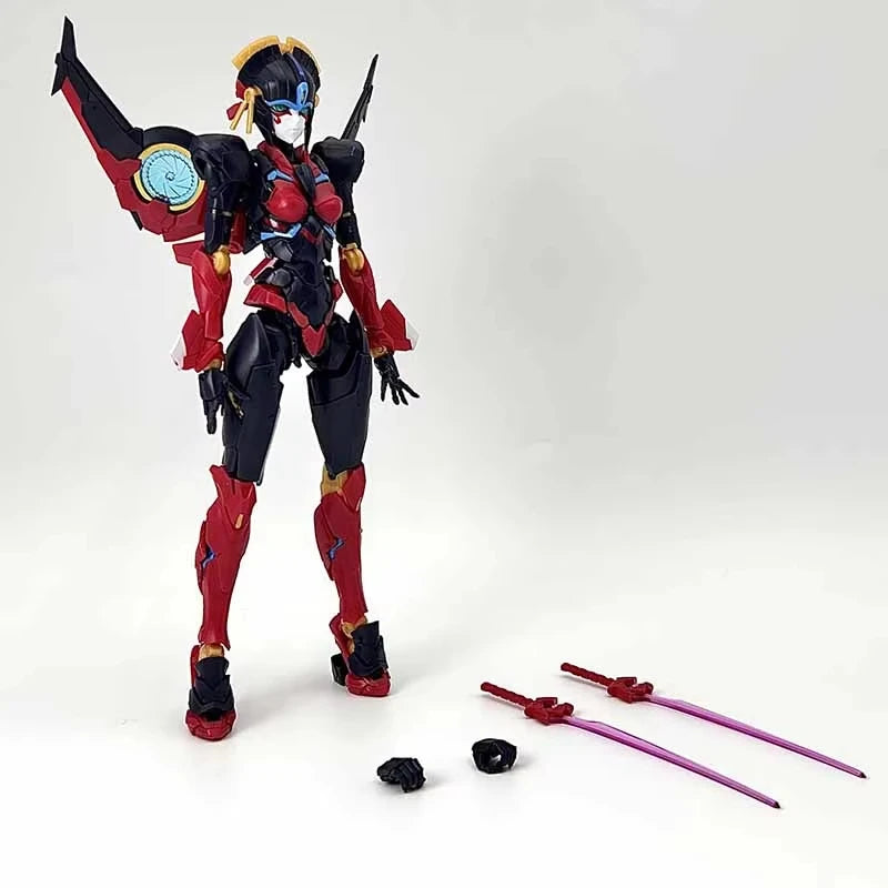 Figura Transformers Windblade MD004 — Robot Rojo Riobot KO Ensamblaje
