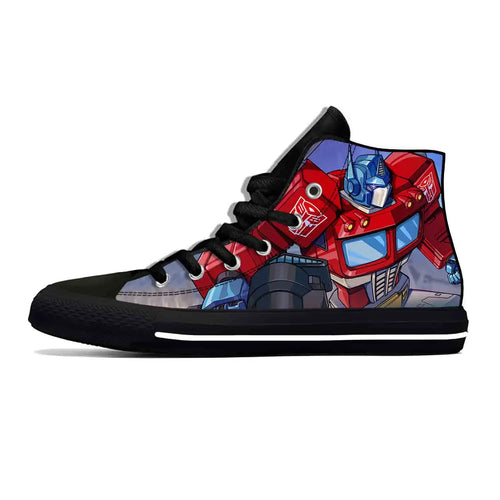 Zapatillas altas negras Transformers - PrimeRed