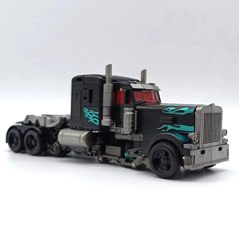 Figura Transformers Nemesis Prime Camión Negro — Llamas Moradas TW1022